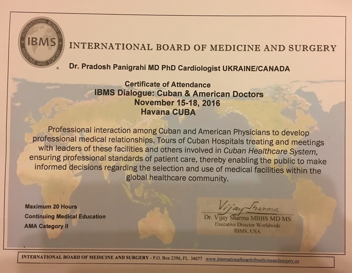 Pradosh Panigrahi Consultant Cardiologist - Certifications